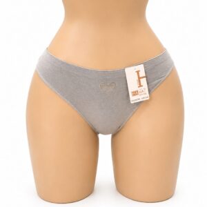 tanga corazon al frente gris